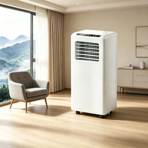 Climatiseur Portable 12000 BTU WiFi Classe A – Refroidissement Mobile Silencieux 3 en 1 avec Télécommande Connectée